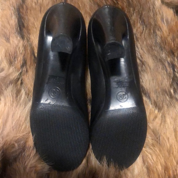 Chanel size 37 peep toe bootie with dust bag - Picture 3 of 5